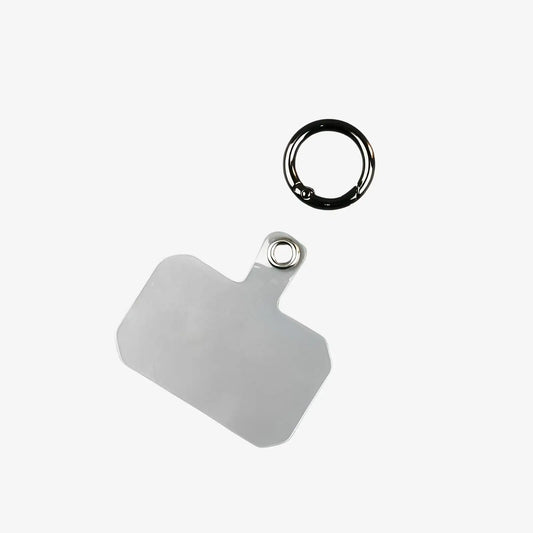 Patch adaptateur transparent avec anneau argenté