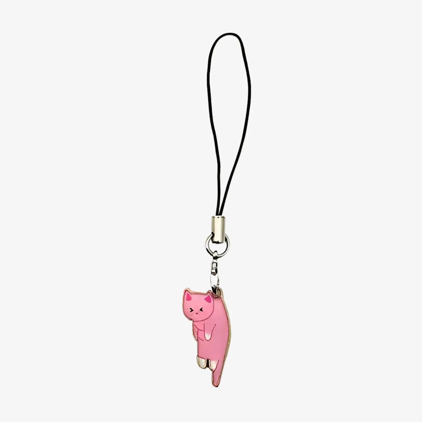 Pendentif de téléphone chat rose