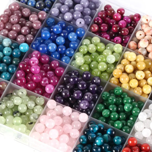 Perles en pierre naturelle 4 et 6 mm
