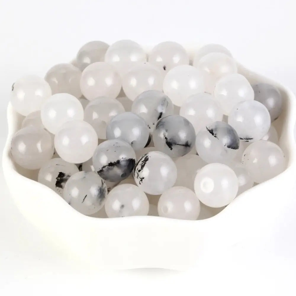 Perles en pierre naturelle 4 et 6 mm - Jade Rutilé Noir / 4mm 88-91pcs