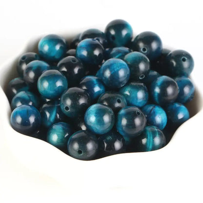 Perles en pierre naturelle 4 et 6 mm - Œil de tigre bleu / 4mm 88-91pcs