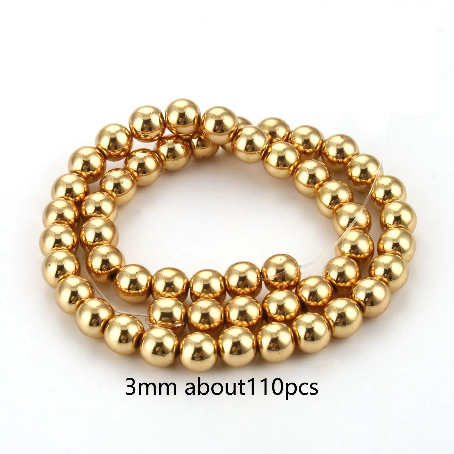 Perles naturelles en hématite de tailles irrégulières - 14K gold 11