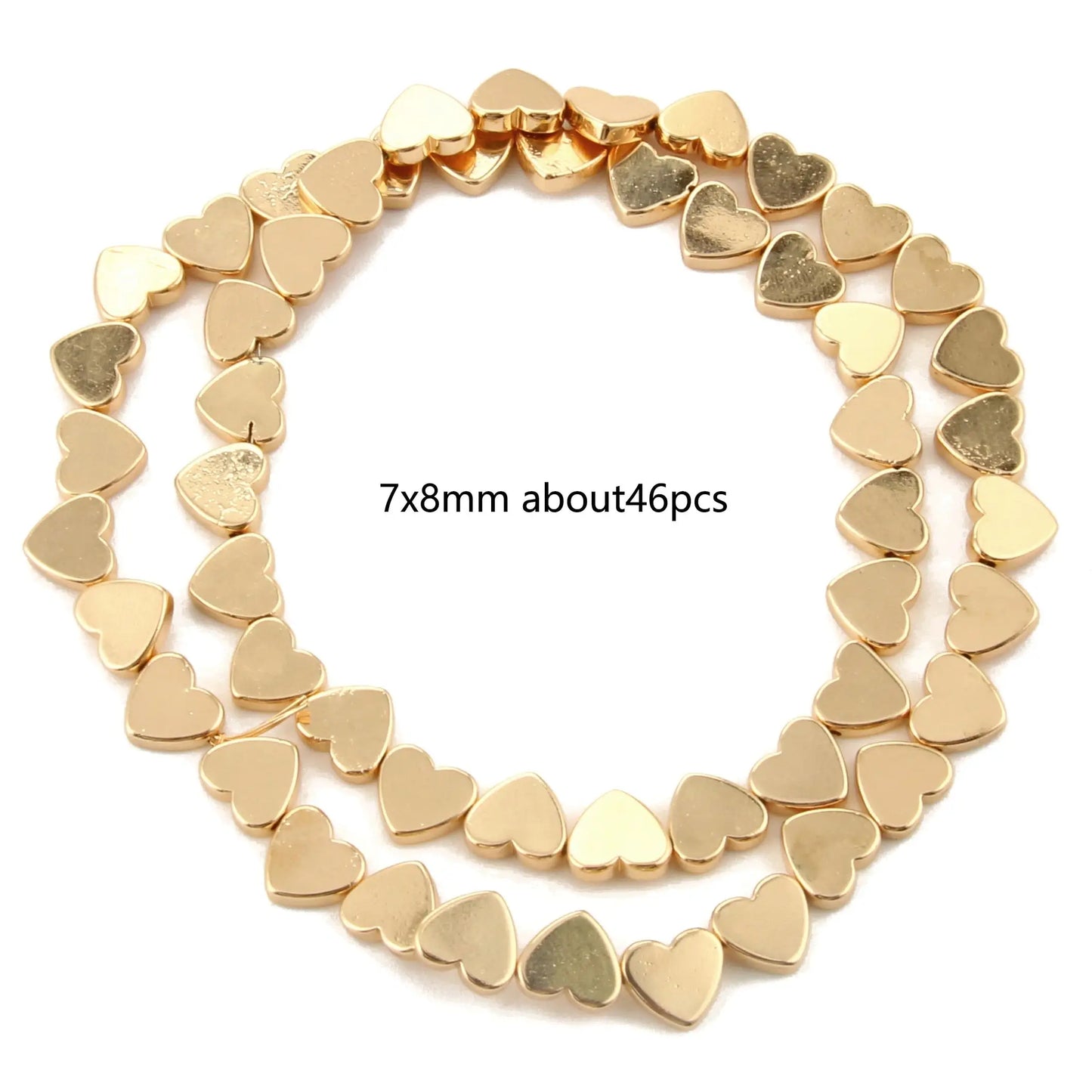 Perles naturelles en hématite de tailles irrégulières - 14K gold 14