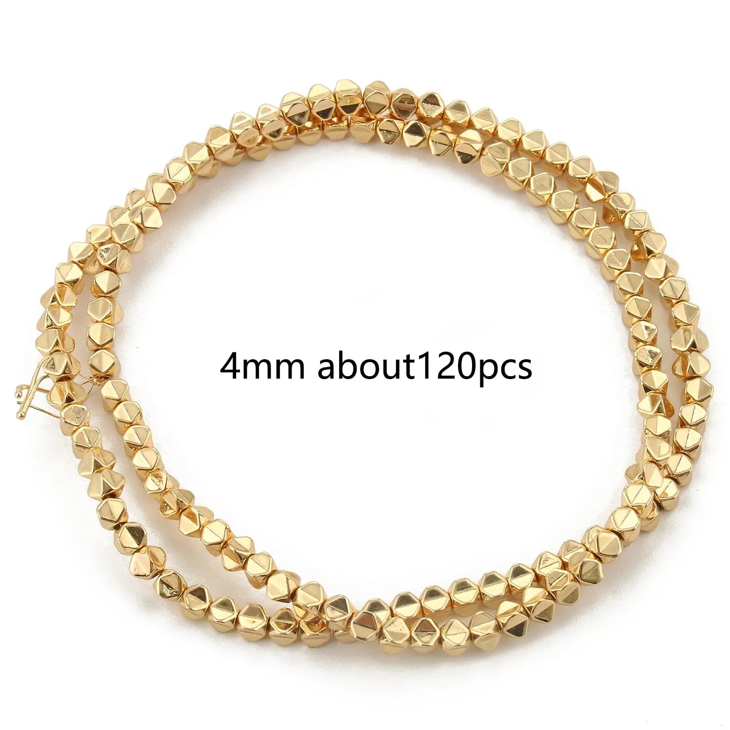 Perles naturelles en hématite de tailles irrégulières - 14K gold 16