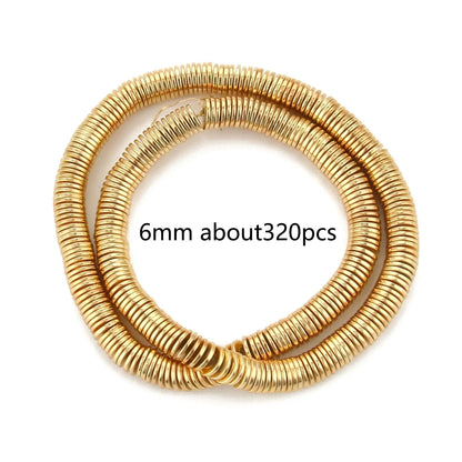 Perles naturelles en hématite de tailles irrégulières - 14K gold 22