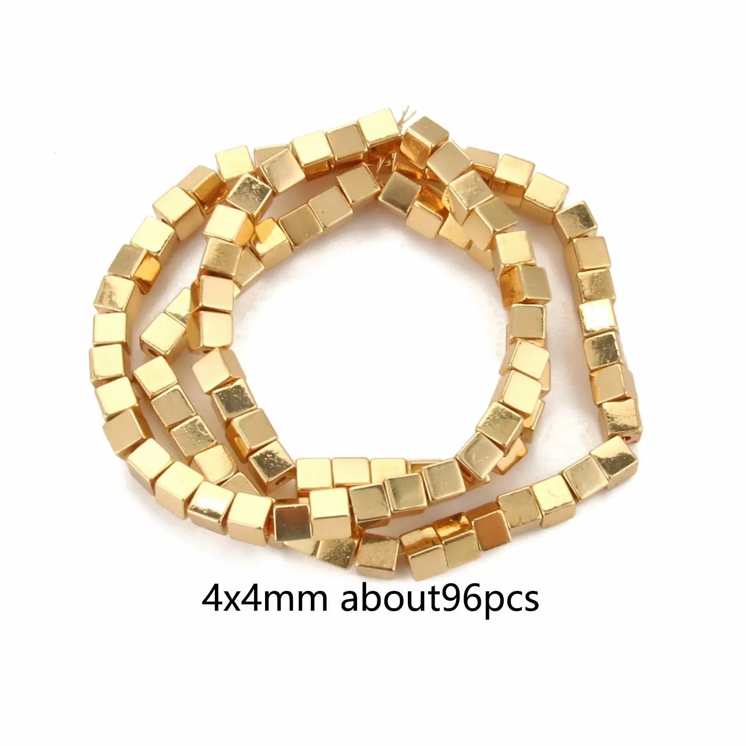 Perles naturelles en hématite de tailles irrégulières - 14K gold 23