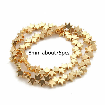 Perles naturelles en hématite de tailles irrégulières - 14K gold 6