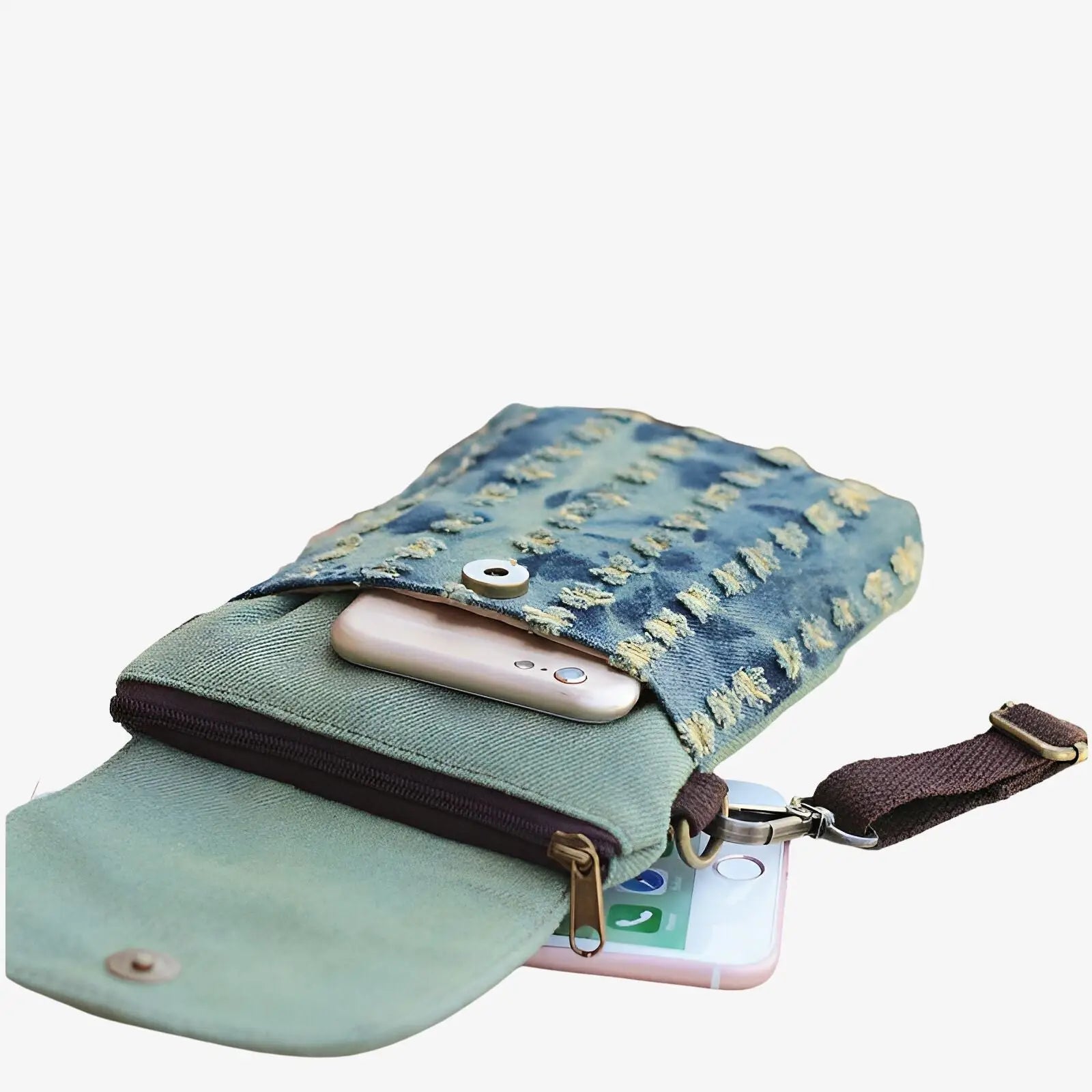 Pochette telephone tissu Bijoux de Telephone Portable